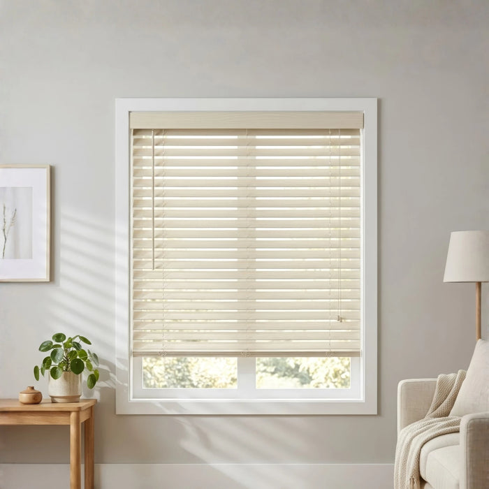 2" Premier Cordless Faux Wood Blinds