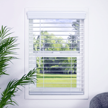 Load image into Gallery viewer, Faux Wood Blinds, Parent 2" Cordless Classic Faux Woods WHITES