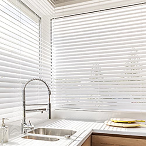 2" Premier Cordless Faux Wood Blinds