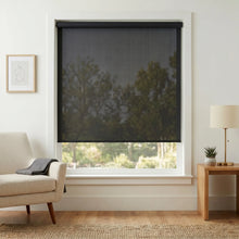 Load image into Gallery viewer, Enhance your space with Premier 3% Solar Screen Roller Shade's charcoal tone, perfect for modern designs and UV protection.