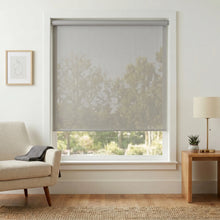 Load image into Gallery viewer, Elevate your space with the Premier 3% Solar Screen Roller Shade, a sleek charcoal gray solution for natural light control and UV protection.