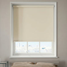 Load image into Gallery viewer, Durable and stylish Matte Vinyl Beige ProGrade blackout shades in Matte Vinyl Beige, perfectly suited for rooms requiring maximum light control.