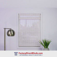 Load and play video in Gallery viewer, Woven Wood Cordless Top-Down/Bottom-Up Shades | Factory Direct Blinds.