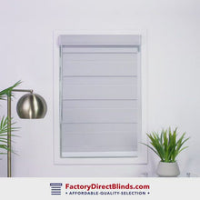 Load and play video in Gallery viewer, Zebra Room Darkening Roller Shades | Factory Direct Blinds.
