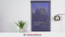 Load and play video in Gallery viewer, Premier 10% Solar Screen Roller Shades | Factory Direct Blinds.
