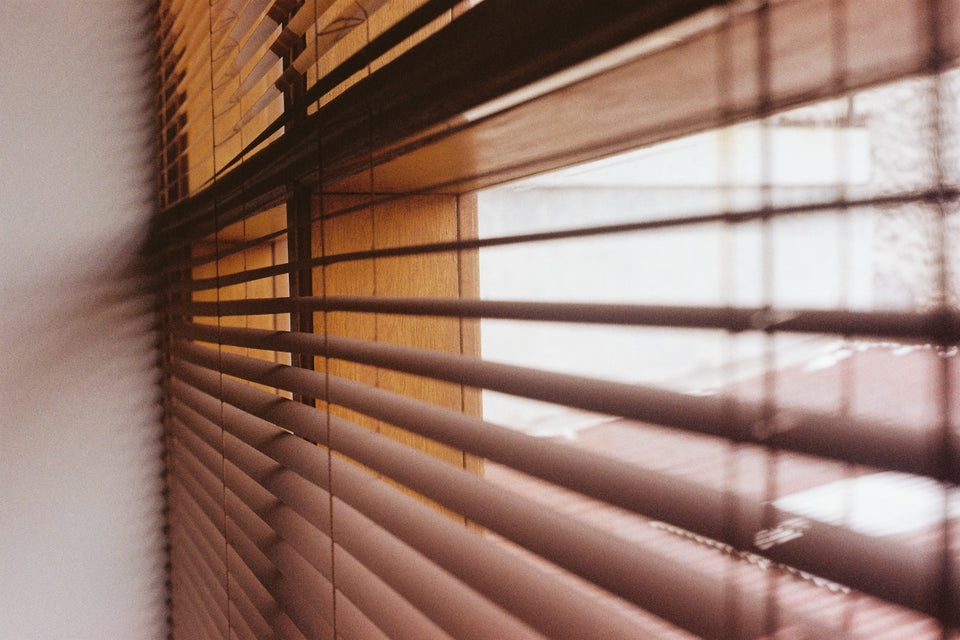 modern window stylish wooden blinds