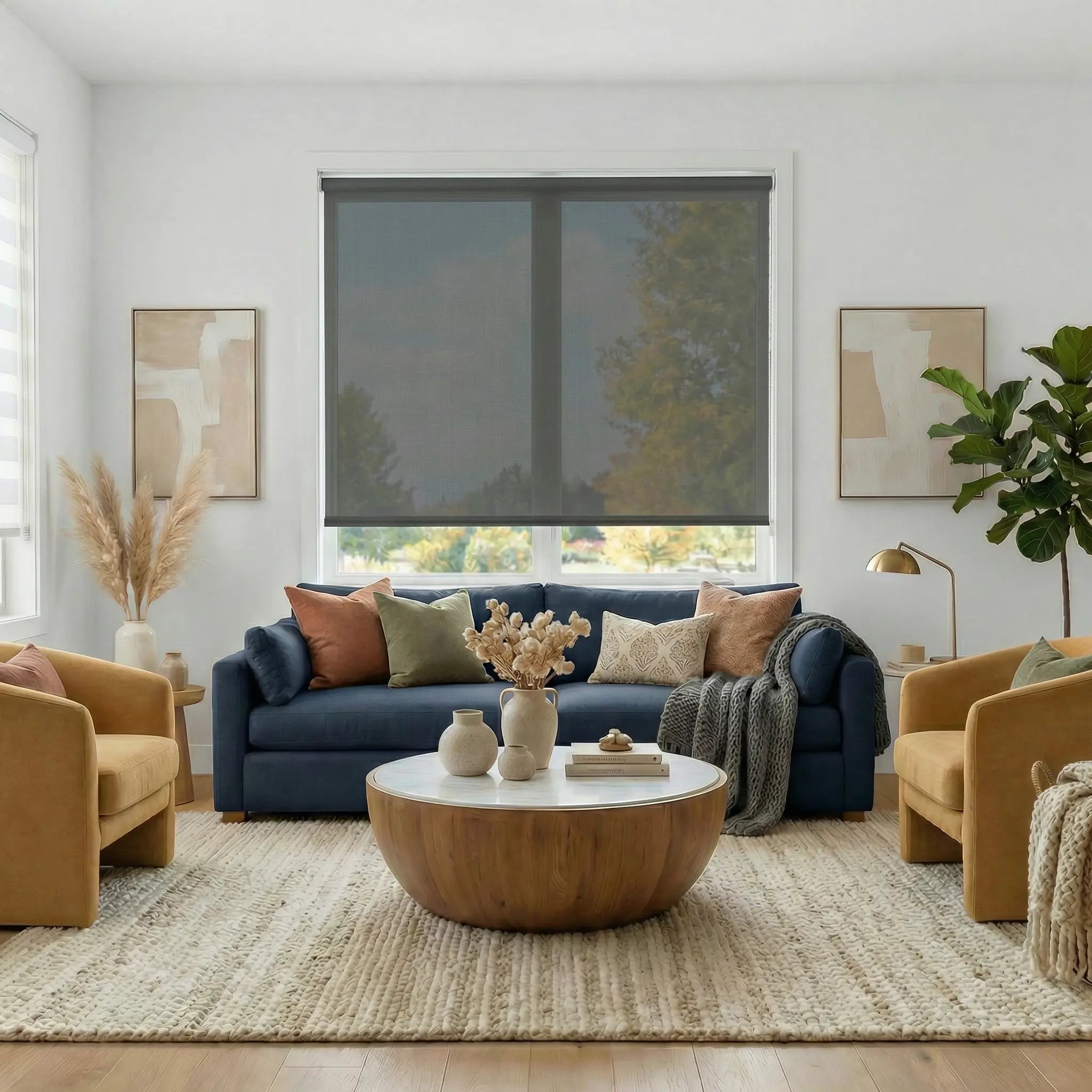Premier 10% Openness Solar Screen Roller Shade | Factory Direct Blinds