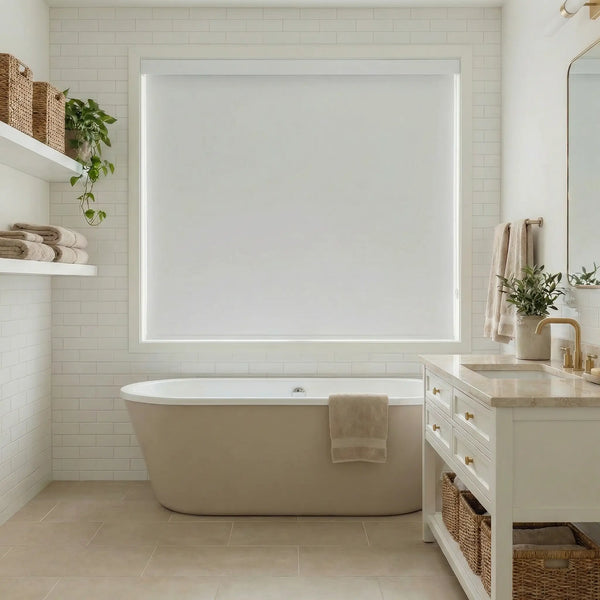 Contemporary Fabric Light Filtering Roller Shades