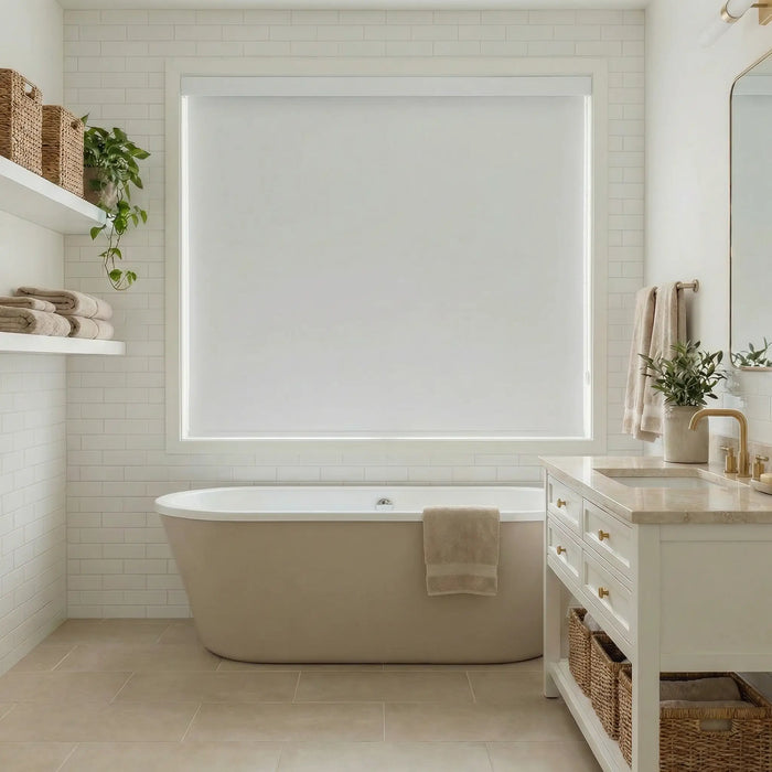 Contemporary Fabric Light Filtering Roller Shades