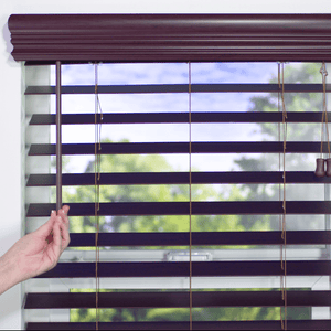 Faux Wood Blinds, Parent 2 1/2" Signature Faux Wood Blinds Woodtone