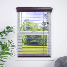 Load image into Gallery viewer, Faux Wood Blinds, Parent 2 1/2&quot; Signature Faux Wood Blinds Woodtone
