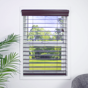 Faux Wood Blinds, Parent 2 1/2" Signature Faux Wood Blinds Woodtone