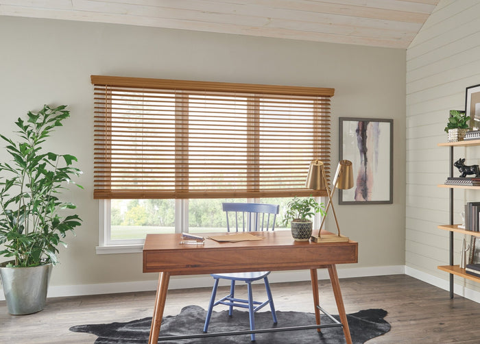 2" Premier Cordless Faux Wood Blinds