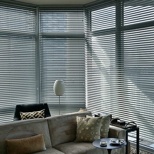 2" x 1 1/2" Cordless 8g Aluminum Mini Blinds - Factory Direct Blinds