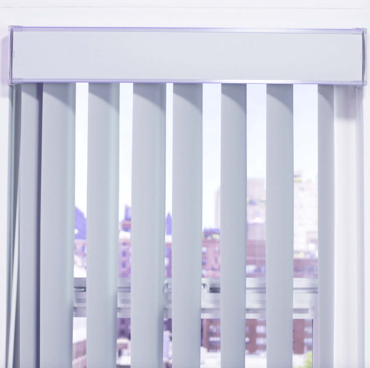 3 1/2" Classic Curved PVC Smooth Vertical Blinds - Factory Direct Blinds