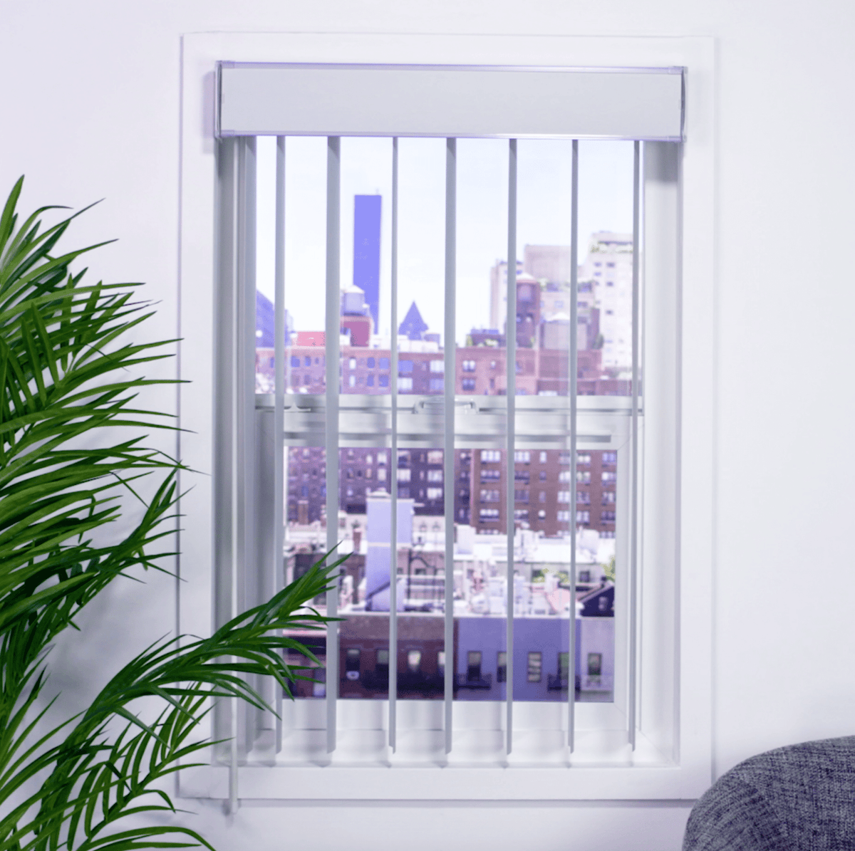 3 1/2" Classic Curved PVC Smooth Vertical Blinds - Factory Direct Blinds
