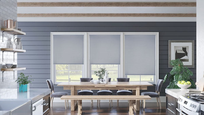 3/8" Budget Single Cell Light Filtering Cordless Shades