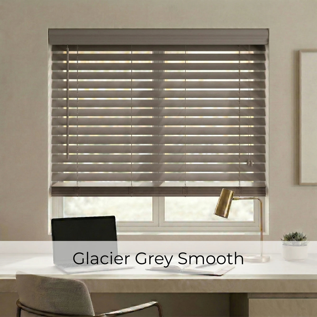 2" Premier Cordless Faux Wood Blinds
