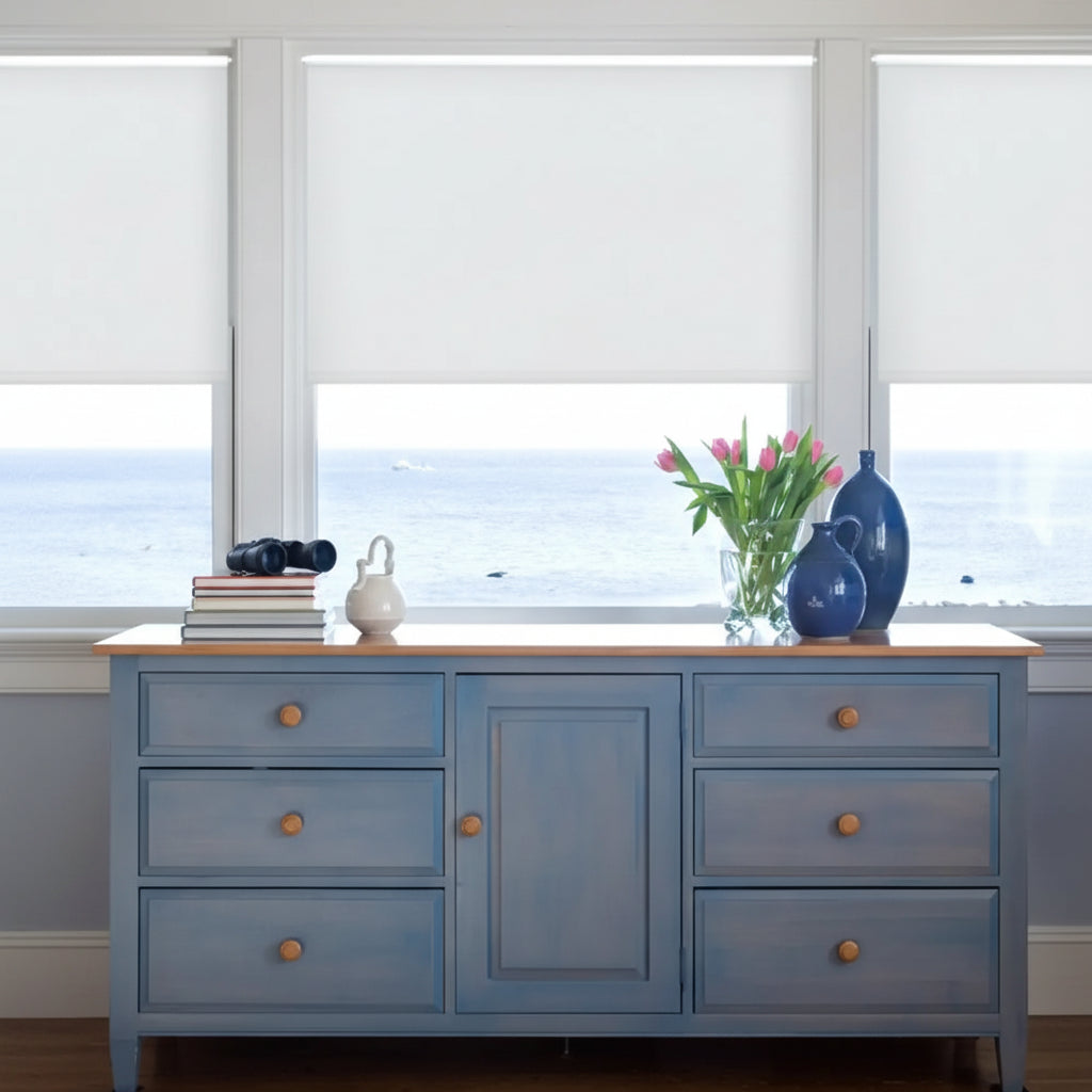 Contemporary Fabric Light Filtering Roller Shades