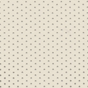 Perforated Flat Ivory - 3 1/2