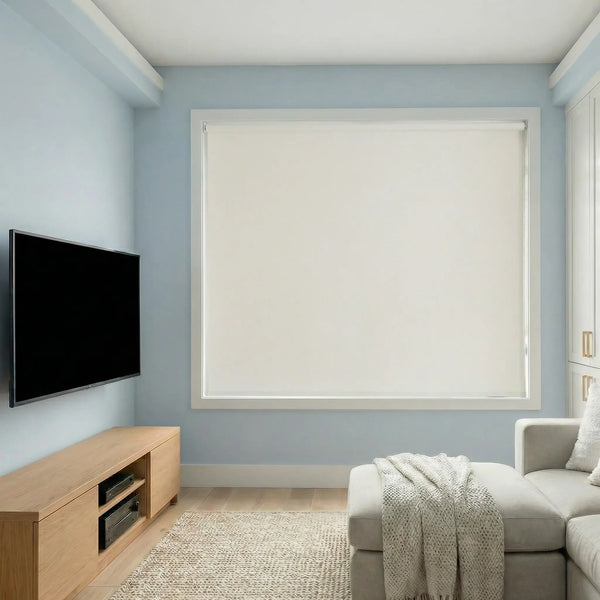 Economy Basic Vinyl Blackout Roller Shades - alternate view