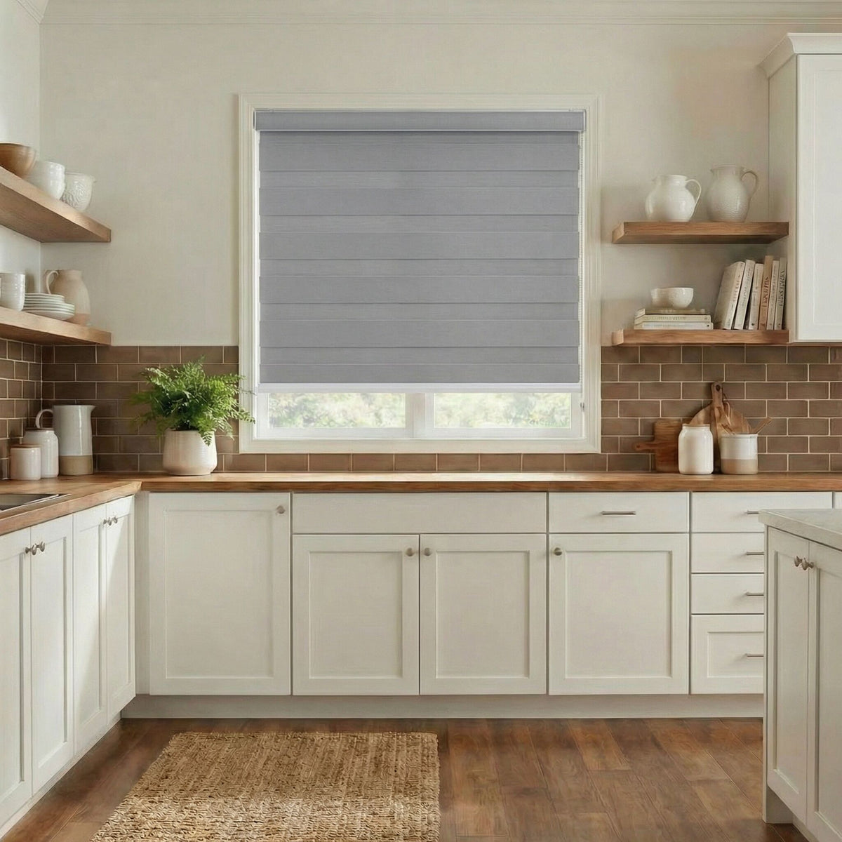 Zebra Room Darkening Roller Shades