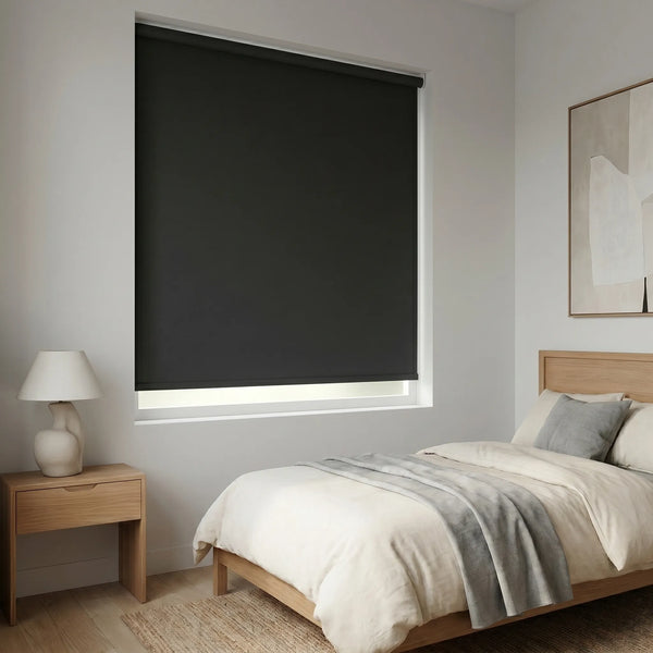 Modern Fabric Blackout Roller Shades - alternate view