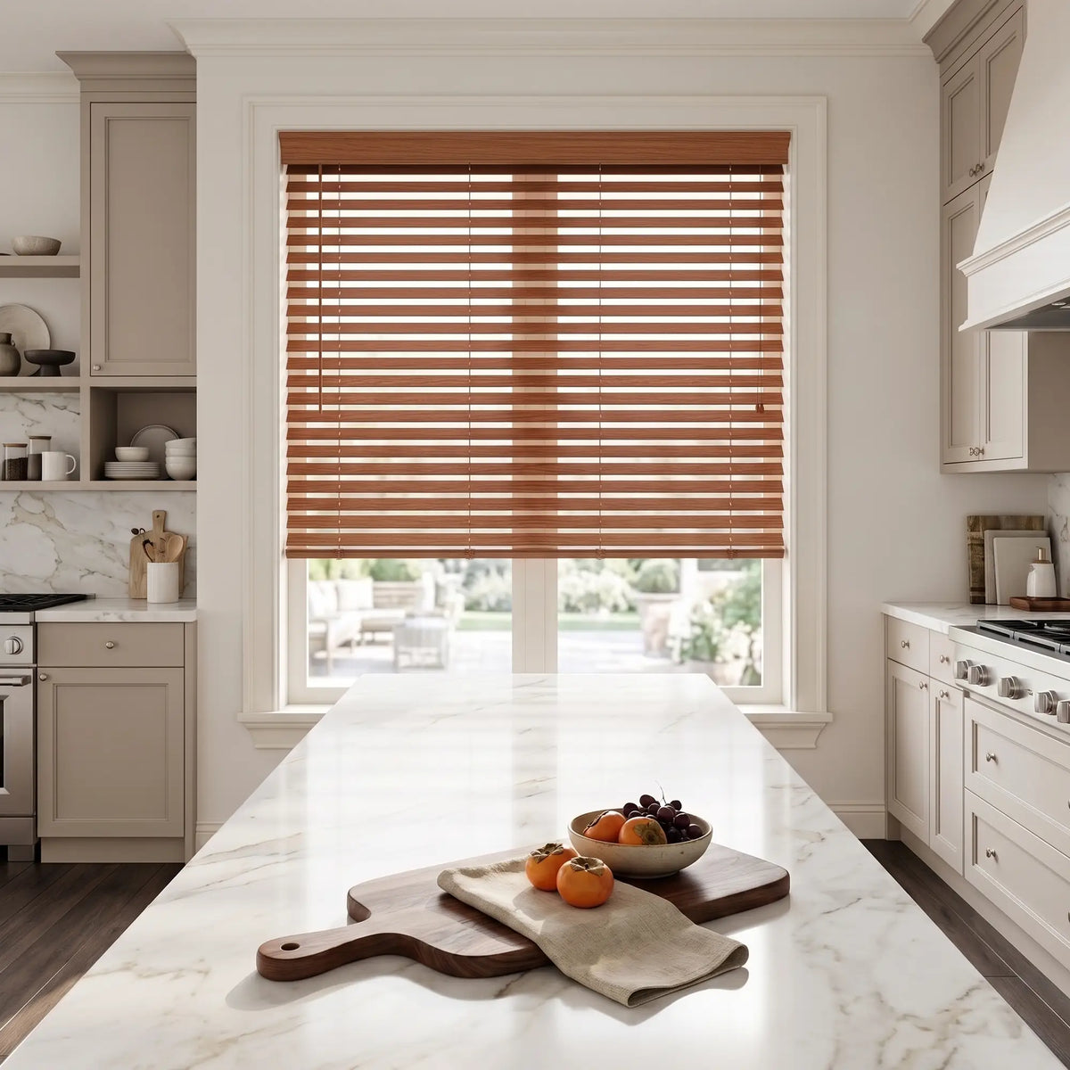 2" Signature Cordless Faux Wood Blinds - Woodtone