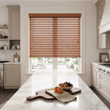 2" Signature Cordless Faux Wood Blinds - Woodtone