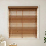2" Classic Cordless Faux Wood Blinds - Woodtone