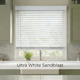 2" Classic Cordless Faux Wood Blinds - White