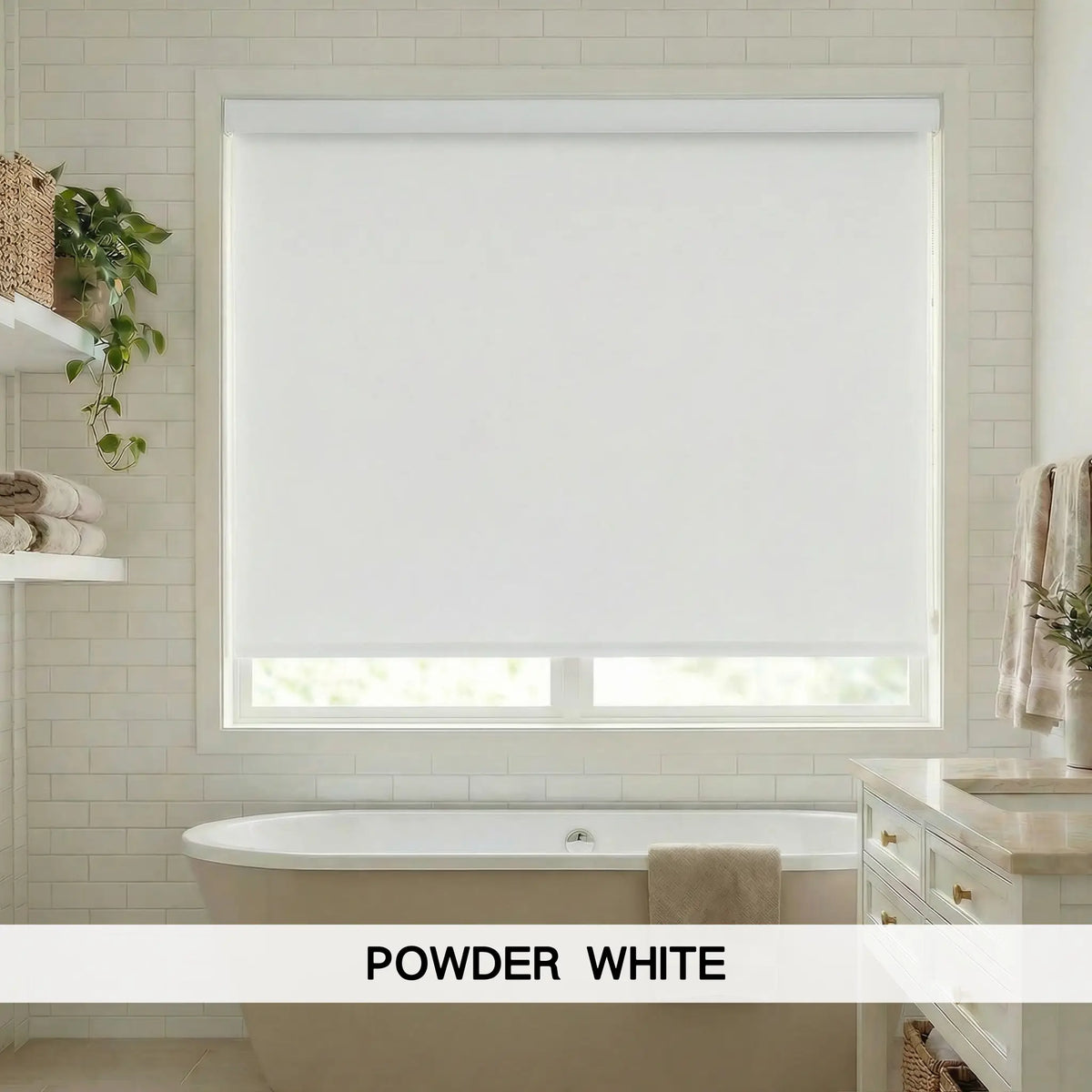 Contemporary Fabric Light Filtering Roller Shades