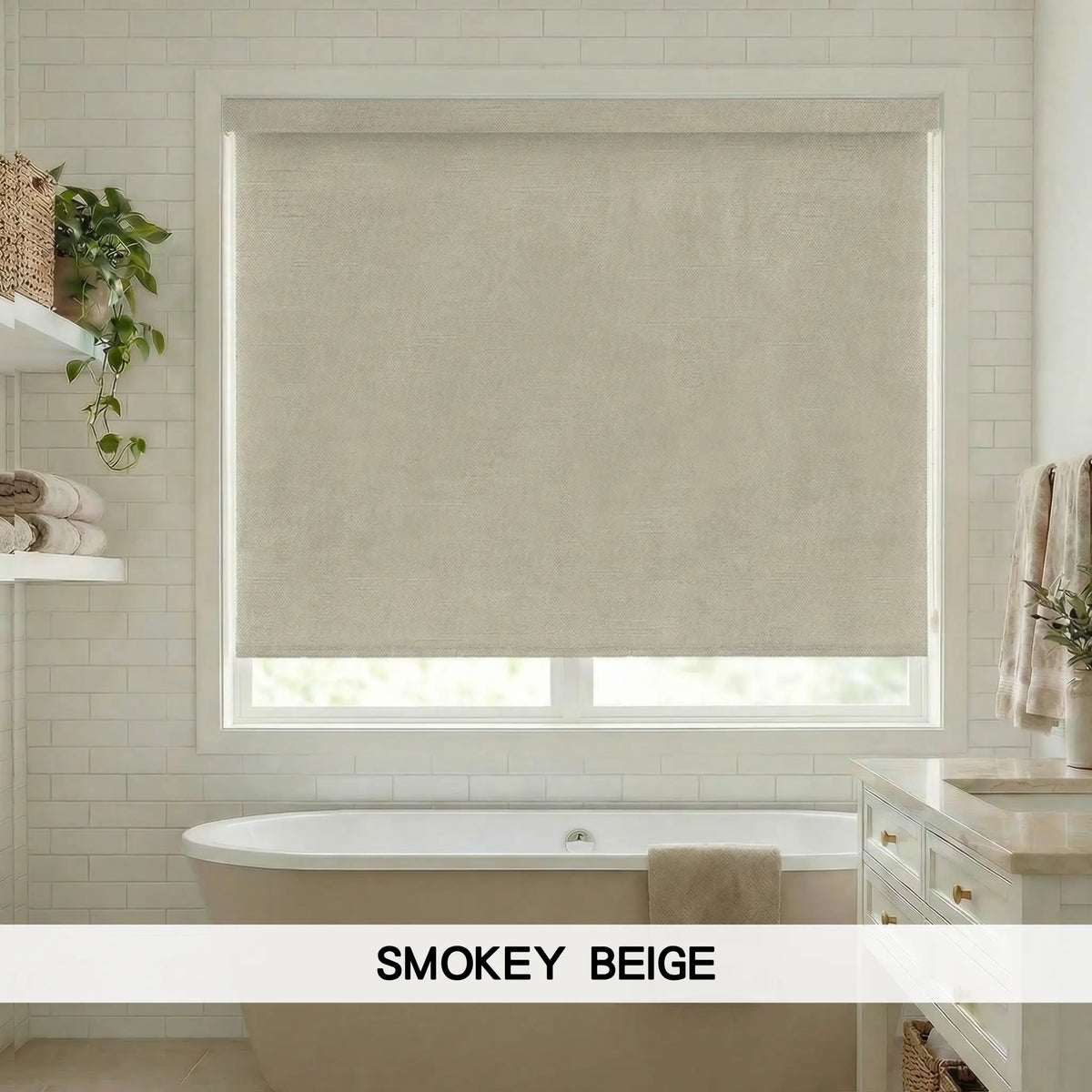 Contemporary Fabric Light Filtering Roller Shades