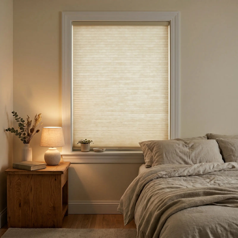 3/8" Budget Double Cell Light Filtering Cordless Shades