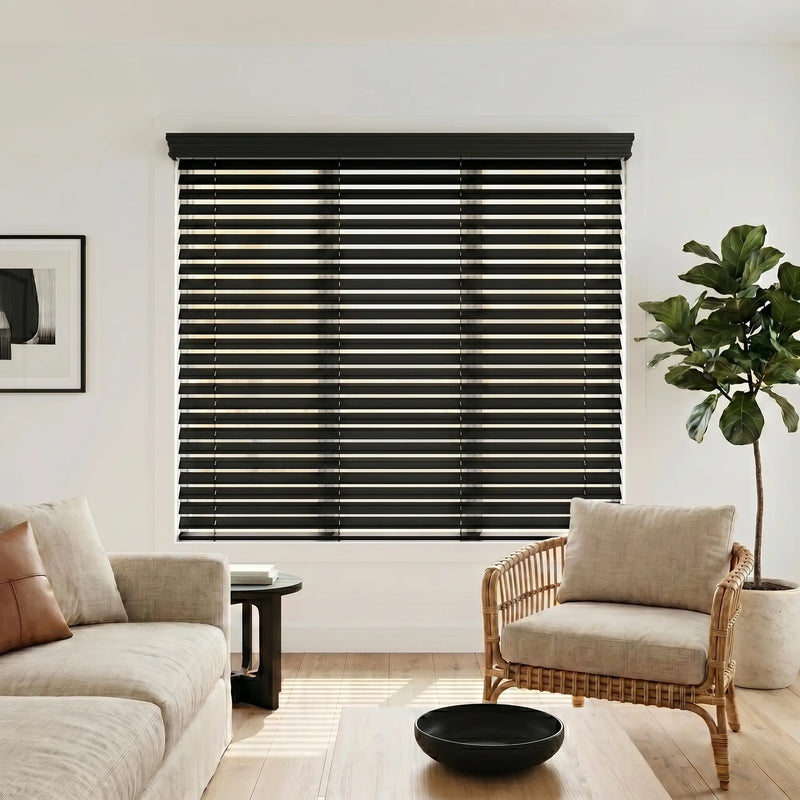 2" Hardwood Cordless Horizontal Blinds