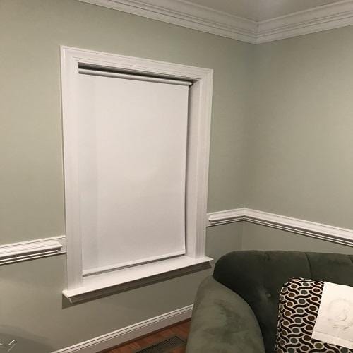 Roller Shades and Solar Shades Economy Basic Vinyl Blackout Roller Shades