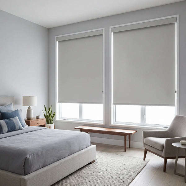 Classic Blackout Vinyl Roller Shades - alternate view