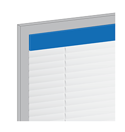 Valance Position Inside Mount Fully Recessed Valance Options - Faux Wood Blinds