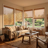 2" Classic Cordless Faux Wood Blinds - Woodtone