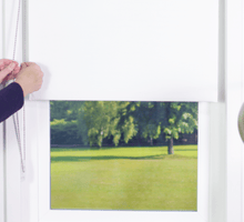 Load image into Gallery viewer, Premier 1% Solar Screen Roller Shades - Factory Direct Blinds
