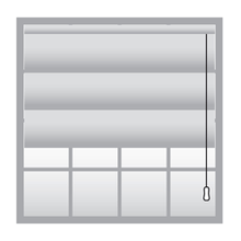 Load image into Gallery viewer, Control Style Pull Cord Forward Control Style - Roman Shade
