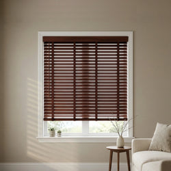 2" Signature Cordless Faux Wood Blinds - Woodtone