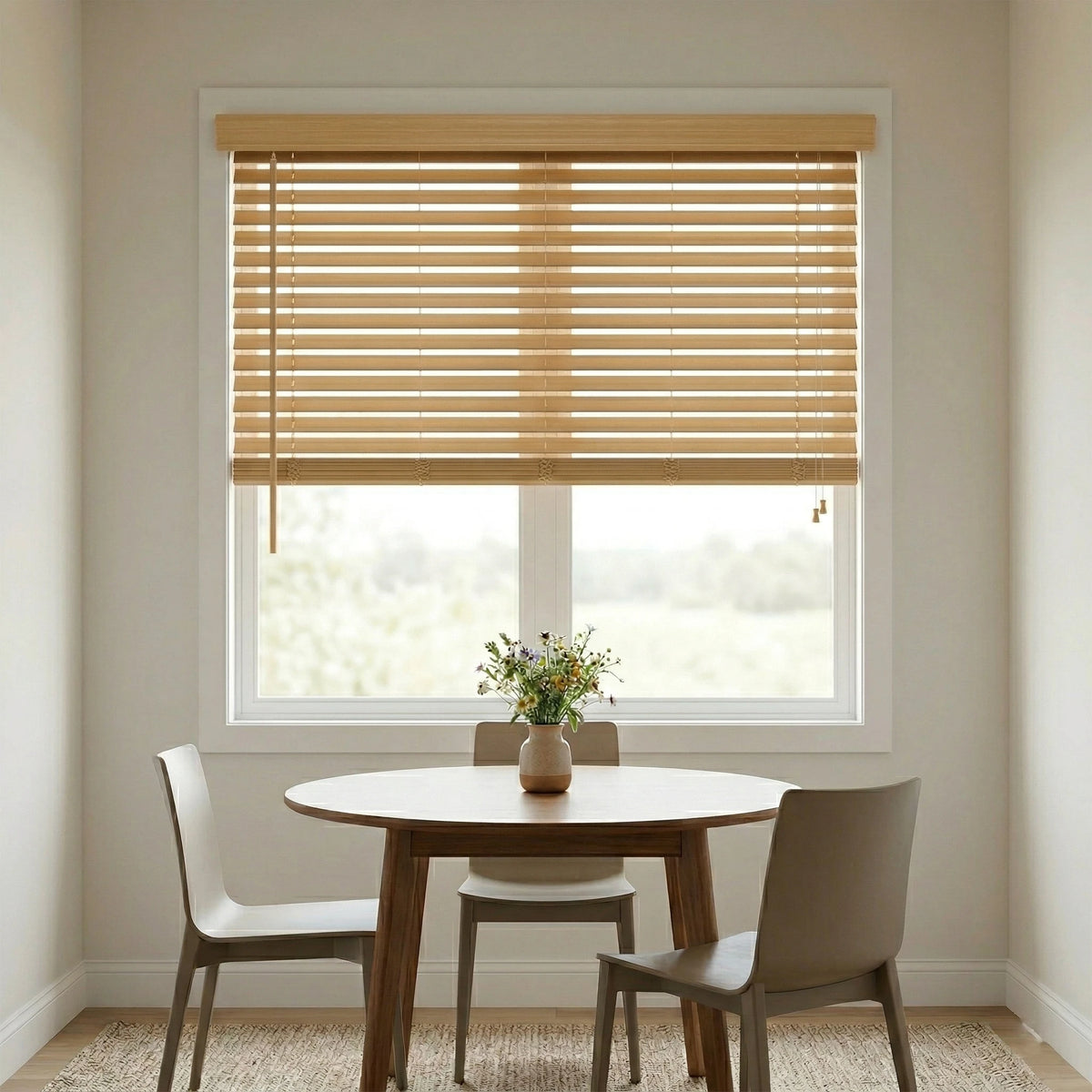 2" Signature Cordless Faux Wood Blinds - Woodtone