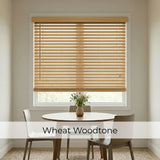 2" Signature Cordless Faux Wood Blinds - Woodtone