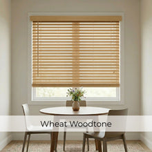 Load image into Gallery viewer, 2" Signature Cordless Faux Wood Blinds - Woodtone

