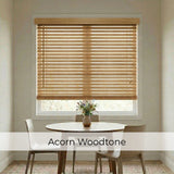 2" Signature Cordless Faux Wood Blinds - Woodtone