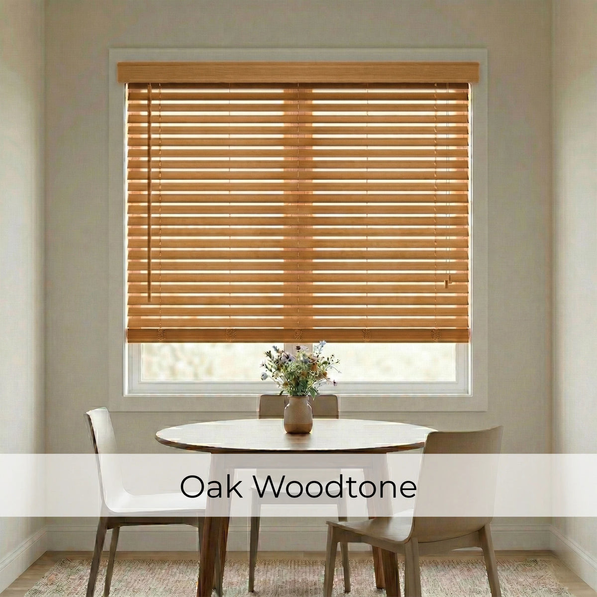 2" Signature Cordless Faux Wood Blinds - Woodtone