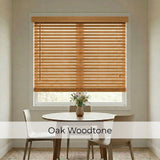 2" Signature Cordless Faux Wood Blinds - Woodtone