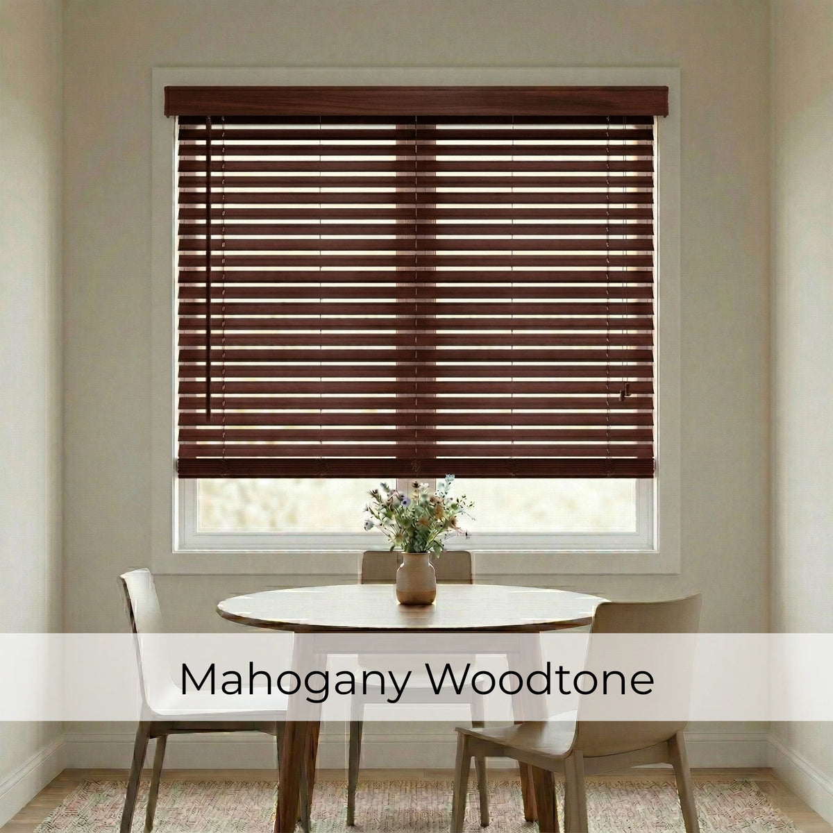 2" Signature Cordless Faux Wood Blinds - Woodtone