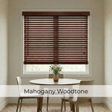 2" Signature Cordless Faux Wood Blinds - Woodtone